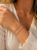 Goodies Label Stainless Steel Schakelarmband Zilverkleurig 15 + 5 cm