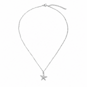 Goodies Label Stainless Steel Ketting Zeester Zilverkleurig 40 + 5 cm
