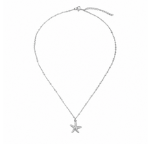Goodies Label Stainless Steel Ketting Zeester Zilverkleurig 40 + 5 cm