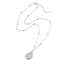 Goodies Label Stainless Steel Ketting Schelp Zilverkleurig 46,5 + 5 cm