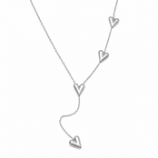 Goodies Label Stainless Steel Y-Ketting Hartjes Goudkleurig