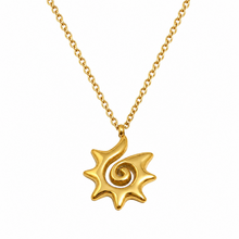 Goodies Label Stainless Steel Ketting Zon Spiraal Goudkleurig 40 + 5 cm