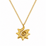 Goodies Label Goodies Label Stainless Steel Ketting Zon Spiraal Goudkleurig 40 + 5 cm