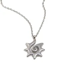 Goodies Label Stainless Steel Ketting Zon Spiraal Zilverkleurig 40 + 5 cm