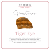 Bolletjes Ring met Ronde Edelsteen • Tiger Eye