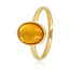 My Bendel Ovale Ring met Edelsteen • Citrien