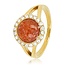 My Bendel Elegante Ring met Edelsteen & Zirkonia • Berry Quartz