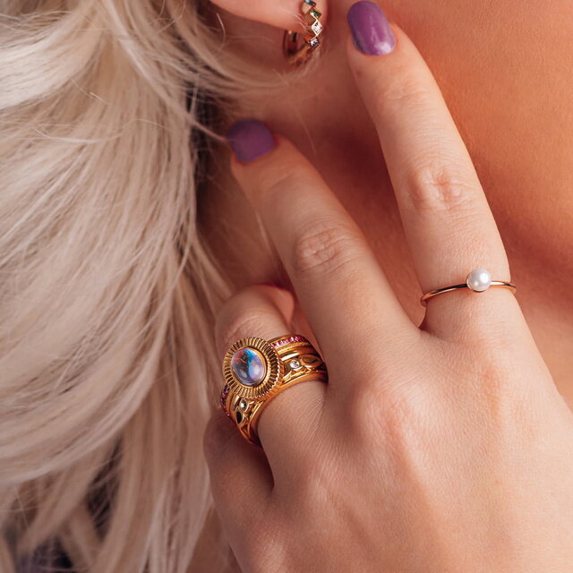 Samengestelde iXXXi ring Dahlia Divine