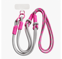 Telefoonkoord Grijs roze