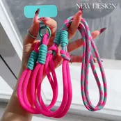 Telefoonkoord Turquoise roze