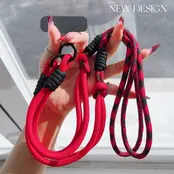 Telefoonkoord Rood zwart