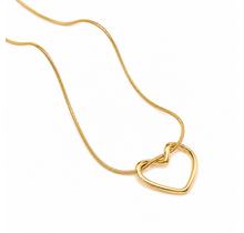 Goudkleurige Stainless Steel Hart Ketting 40 + 5 cm | Goodies