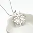 Goodies Label Zilverkleurige Stainless Steel Zon Ketting 50 cm | Goodies