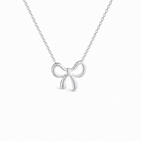 Zilverkleurige Stainless Steel Strik Ketting | Goodies