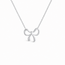 Goodies Label Zilverkleurige Stainless Steel Strik Ketting | Goodies