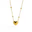 Goodies Label Goudkleurige Stainless Steel Hart Ketting 40 + 5 cm | Goodies