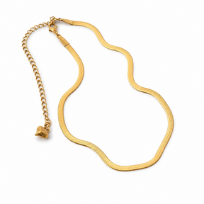 Goudkleurige Stainless Steel Korte Ketting 38 cm | Goodies