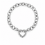 Goodies Label Goodies Label Zilverkleurige Stainless Steel Schakelarmband met Hart Clicker