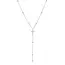 Goodies Label Zilverkleurige Stainless Steel Kruis Y-Ketting met Zirconia | Goodies