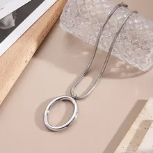 Zilverkleurige Stainless Steel Statement Ketting 45 cm | Goodies