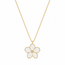Goodies Label Goudkleurige Stainless Steel Bloem Ketting 45,5 + 5,5 cm | Goodies