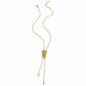 Goudkleurige Stainless Steel Strik Y-Ketting 42 + 5 cm | Goodies