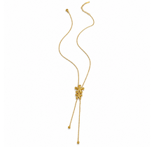 Goudkleurige Stainless Steel Strik Y-Ketting 42 + 5 cm | Goodies