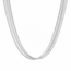 Goodies Label Zilverkleurige Stainless Steel Multi-Strand Ketting 34 + 8 cm | Goodies