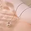 Goodies Label Zilverkleurige Stainless Steel Parel Ketting met Zirconia | Goodies