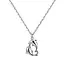 Goodies Label Zilverkleurige Stainless Steel Dolfijnen Ketting 38 + 5 cm | Goodies