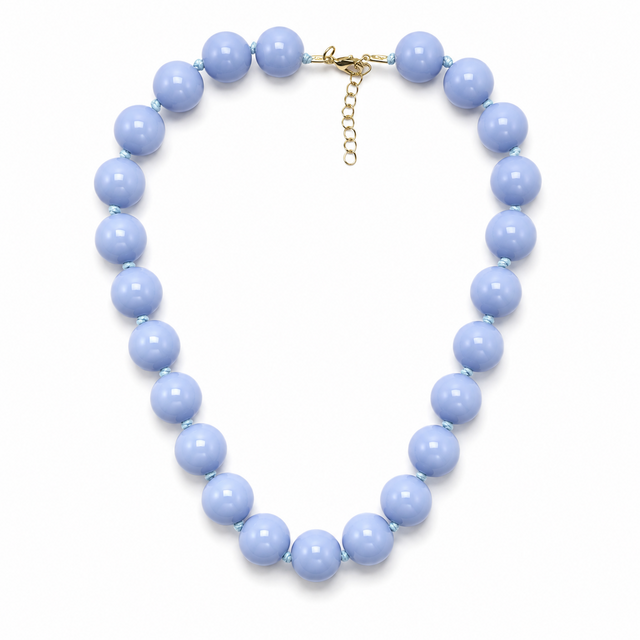Lichtblauwe Kralenketting Statement | Goodies