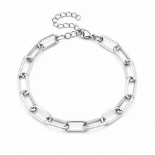 Zilverkleurige Stainless Steel Schakelarmband 18 + 5 cm | Goodies
