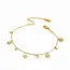 Goodies Label Goudkleurige Stainless Steel Zon Armband met Zirconia | Goodies