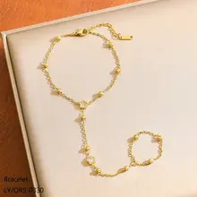 Goudkleurig Stainless Steel Handsieraad met Zirconia | Goodies