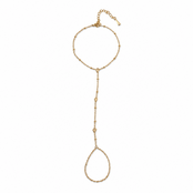Goudkleurige Stainless Steel Handketting met Zirconia Druppels | Goodies