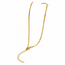 Goodies Label Goudkleurige Stainless Steel Snake Chain Ketting 45 + 5 cm | Goodies