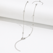 Zilverkleurige Stainless Steel Bolletjesketting 45 + 5 cm | Goodies