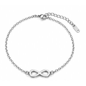 Zilverkleurige Stainless Steel Infinity Armband | Goodies