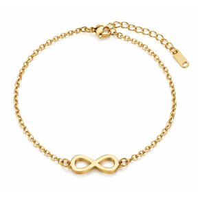 Goudkleurige Stainless Steel Infinity Armband | Goodies