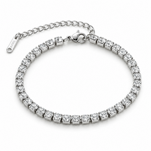 Zilverkleurige Stainless Steel Tennis Armband met Zirconia | Goodies