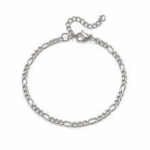 Zilverkleurige Stainless Steel Figaro Armband 17 + 5 cm | Goodies