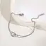 Goodies Label Zilverkleurige Stainless Steel Dubbele Hartjes Armband 16 + 5 cm | Goodies
