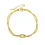 Goodies Label Goudkleurige Stainless Steel Dubbele Knoop Armband | Goodies