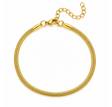 Goudkleurige Stainless Steel Snake Chain Armband 17 + 5 cm | Goodies