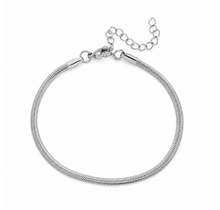 Zilverkleurige Stainless Steel Snake Chain Armband 17 + 5 cm | Goodies
