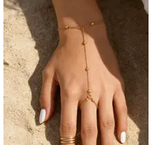 Goudkleurige Handketting van Stainless Steel | Goodies