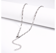 Zilverkleurige Stainless Steel Schakelketting 40 + 5 cm | Goodies