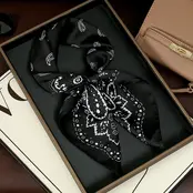 Zwarte Paisley Sjaal
