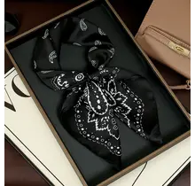 Zwarte Paisley Sjaal