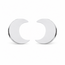 Goodies Label Goodies Label Zilverkleurige Halve Maan Oorstuds 8 mm | Stainless Steel